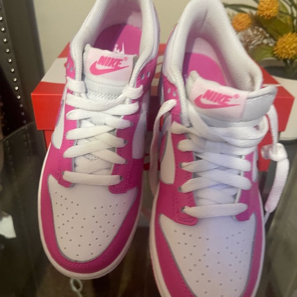 Nike Vibrant Pink and White Sneakers - Picture 3 of 5